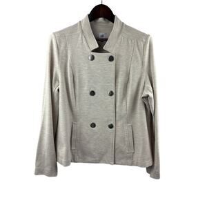 CAbi Light Beige Double-Breasted Jacket